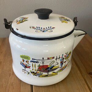 Vintage Enamel Teapot